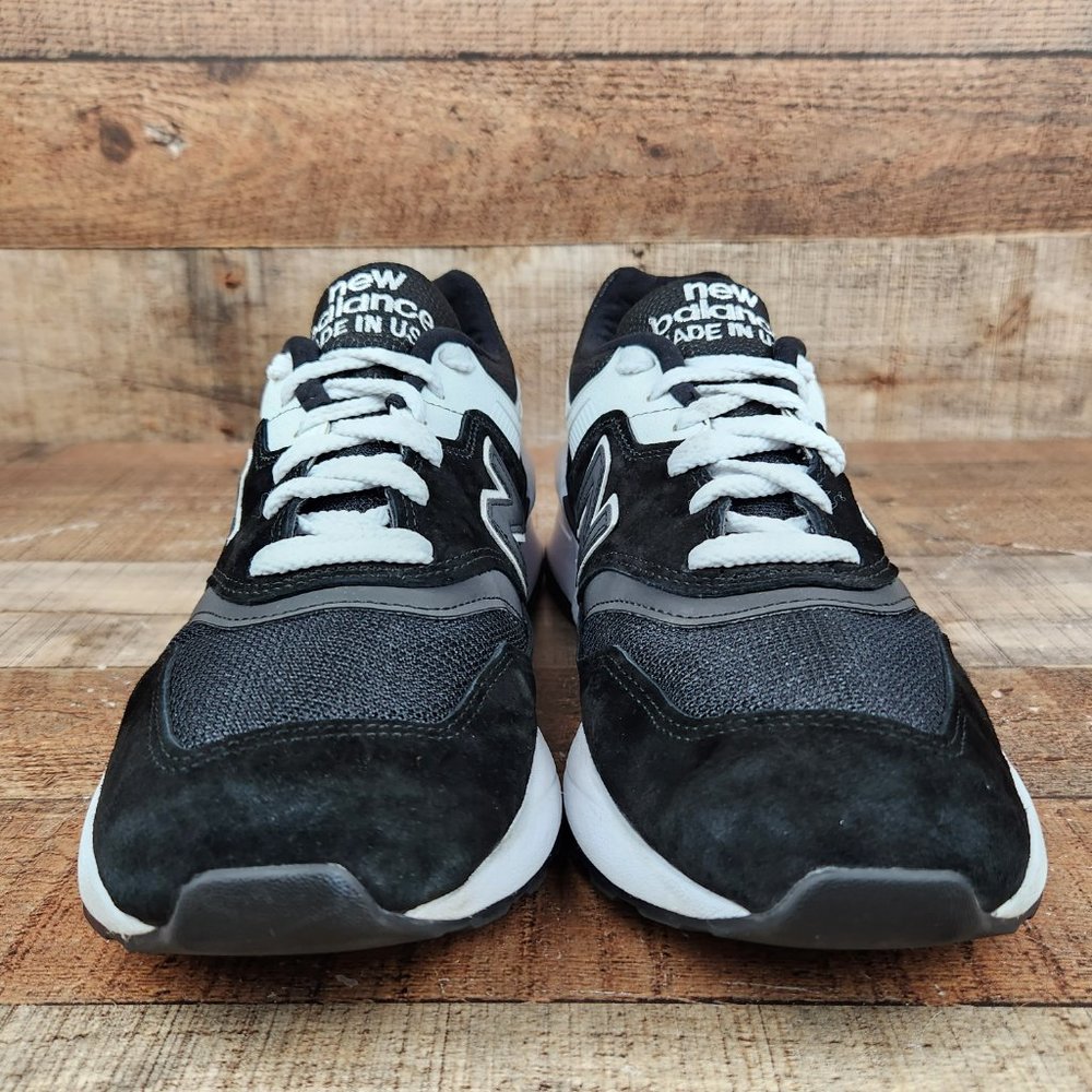 New Balance 997 USA Made Men Sz 11.5 D Sport Black White Classic Sneaker M997SBW - Picture 2 of 9
